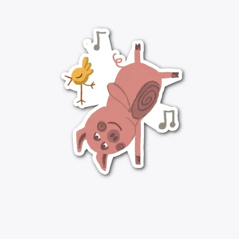  Dancing Pig Sticker